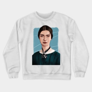 American Poet Emily Dickinson illustration Crewneck Sweatshirt